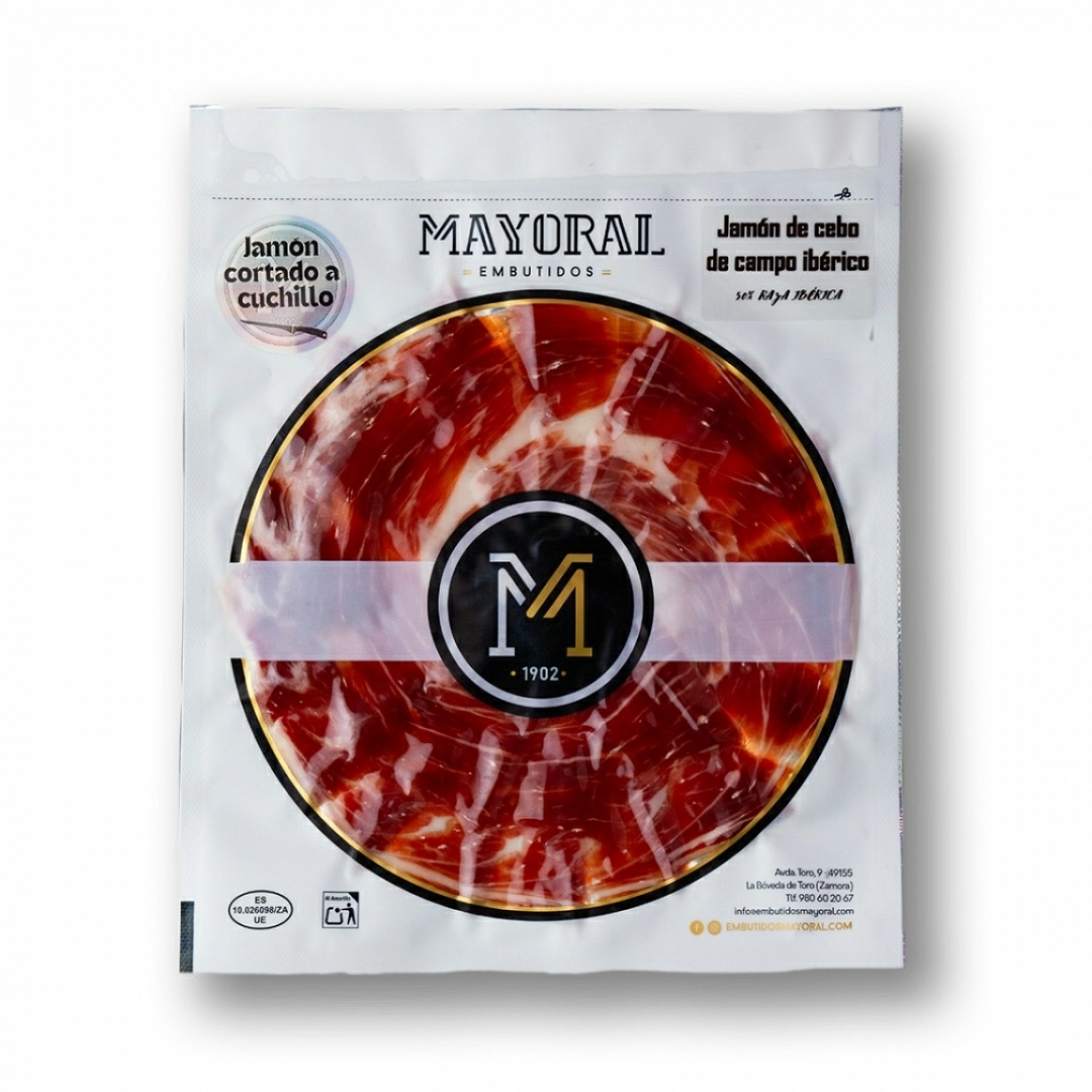 Jamón de Cebo de Campo Ibérico 50% Raza Ibérica loncheado