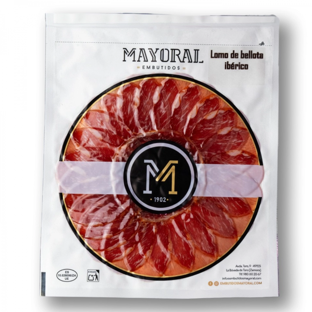 Lomo de Bellota Ibérico 75% Raza Ibérica Loncheado